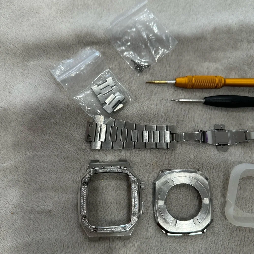 Stainless steel Apple Watch 44 mm case